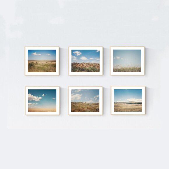 Set of 6 Prints Wild West Photography, Summer Vacation, Western Art